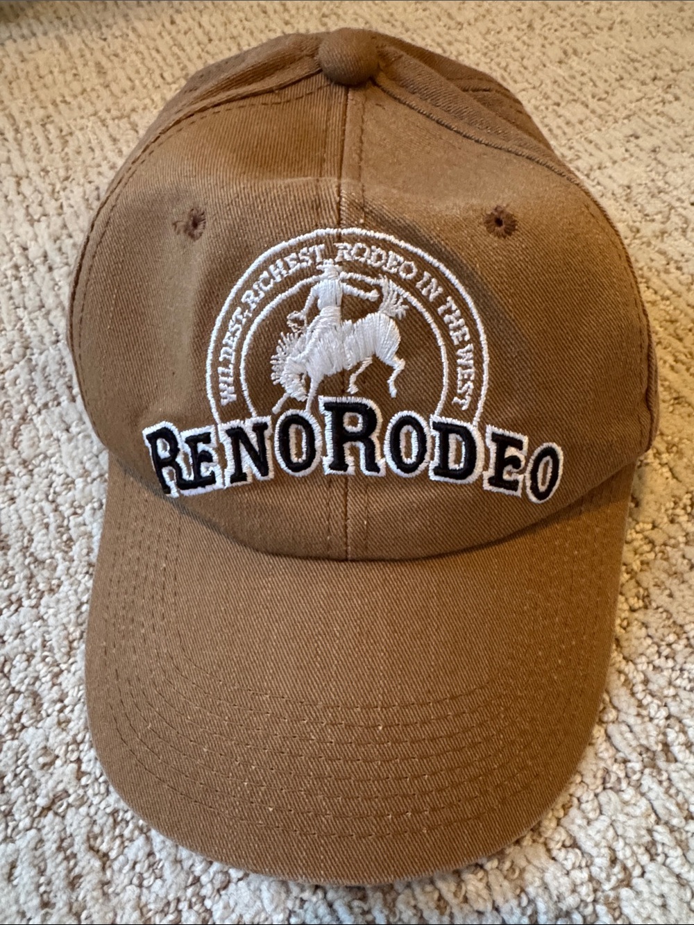 Milano Brown Reno Rodeo Embroidered Baseball Cap